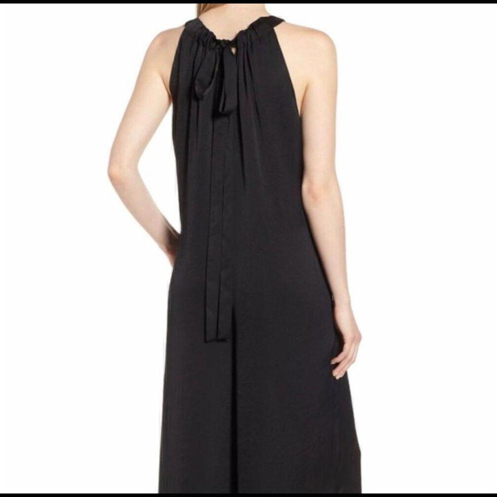 Lewit Black Halter Wide Leg Jumpsuit With Pockets Elegant Formal Size 8 - Picture 3 of 12